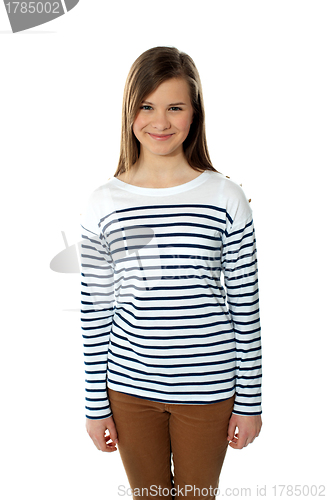 Image of Beautiful trendy casual teenager
