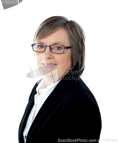 Image of Corporate woman posing in front of camera
