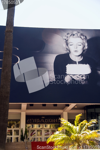Image of editorial photo Marilyn Monroe at Cannes Film Festival 2012