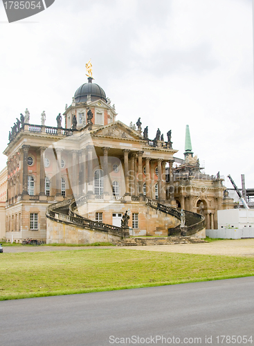 Image of historic  architecture at Sanssouci Royal Park by New Palace Ger