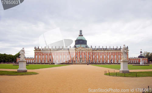 Image of New Palace building architecture at Sanssouci Royal Park  German