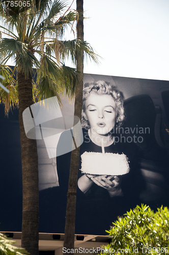 Image of editorial photo Marilyn Monroe at Cannes Film Festival 2012