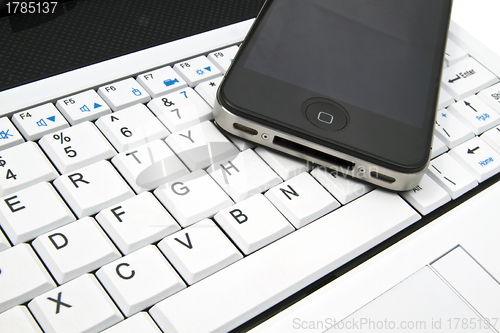Image of Computer and Smart phone