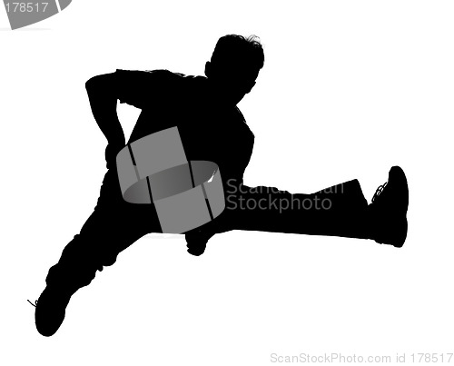 Image of Jumping silhouette