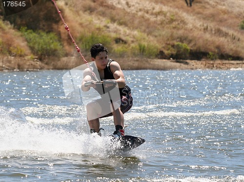 Image of Young wakeboarder
