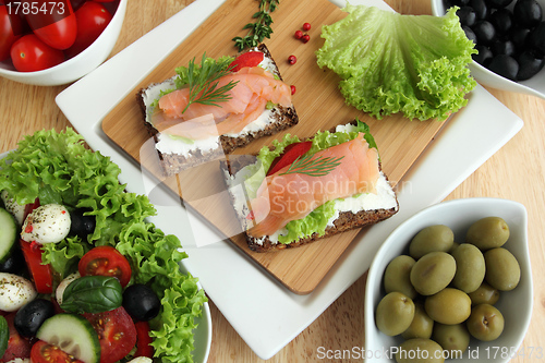 Image of Fresh salmon sandwiches