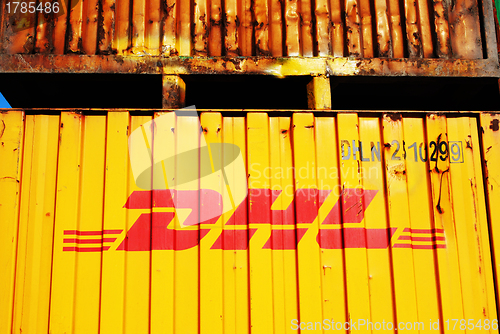 Image of DHL container