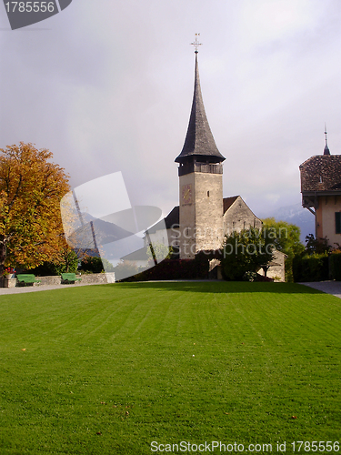 Image of Spiez Castle in Spiez, Switzerland.