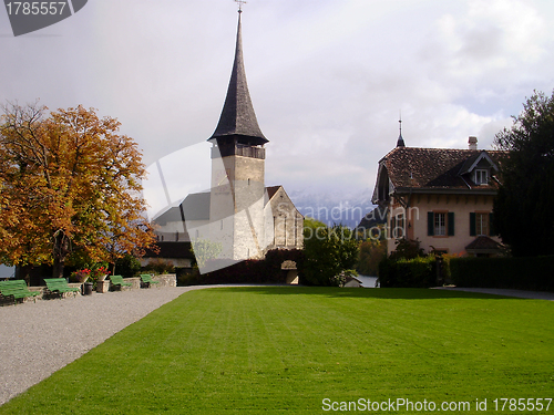 Image of Spiez Castle in Spiez, Switzerland.