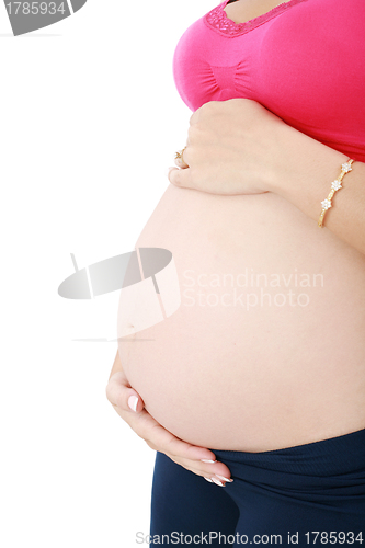 Image of Belly of Pregnant Woman 