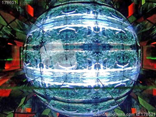 Image of Abstract globe box 4