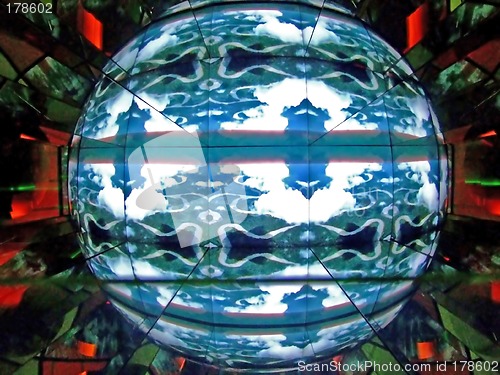 Image of Abstract globe box 5