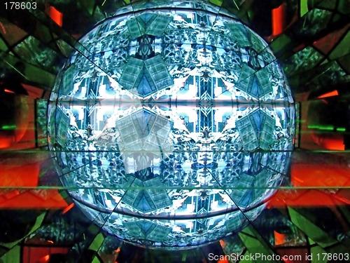 Image of Abstract globe box 6