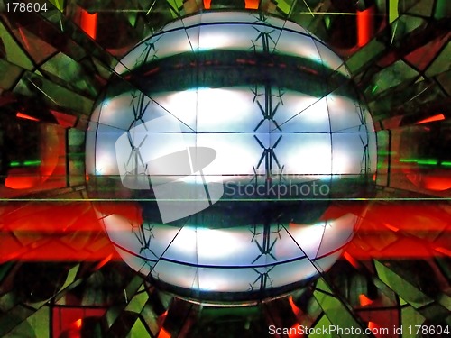 Image of Abstract globe box 7