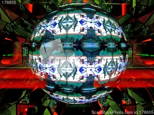 Image of Abstract globe box 8