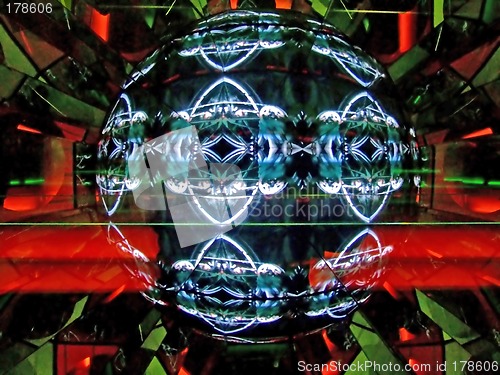 Image of Abstract globe box 9