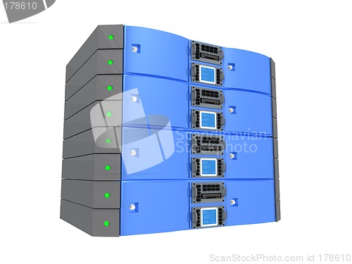 Image of Twin Server - Blue