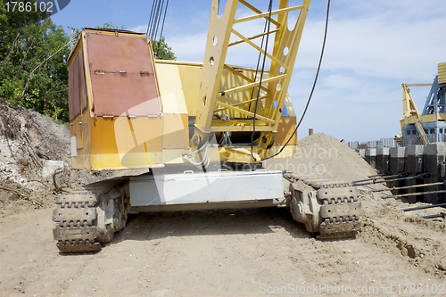 Image of Powerful diesel crane