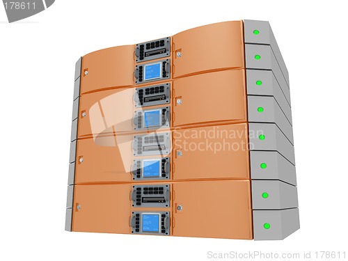 Image of Twin Server - Orange