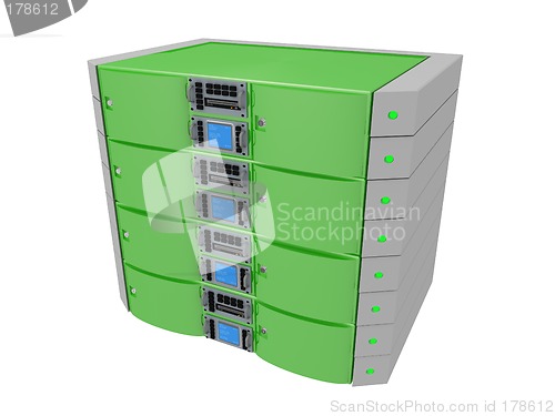 Image of Twin Server - Green