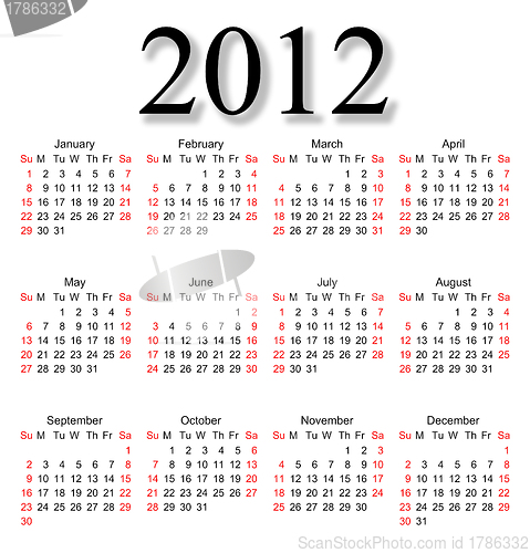 Image of Great calendar for 2012