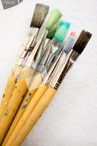 Image of Bunch of Paint Brushes