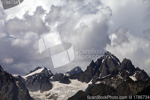 Image of Mountains in storm