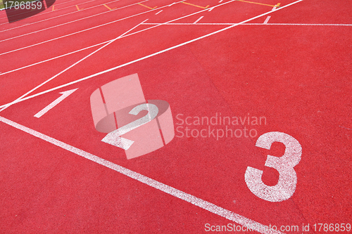 Image of lanes of running track