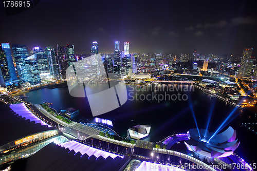 Image of Singapore by night