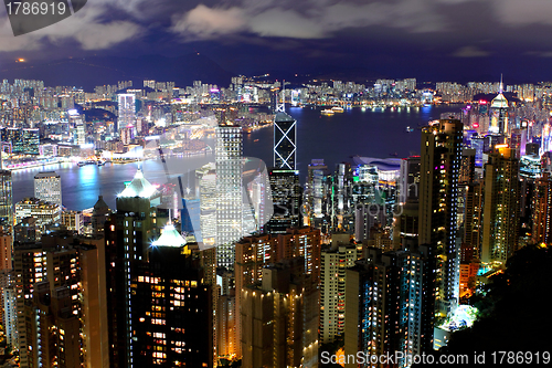 Image of Hong Kong at night