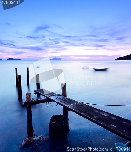 Image of sunset pier