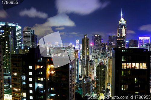 Image of Hong Kong cityscape at night