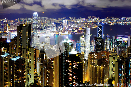 Image of Hong Kong at night