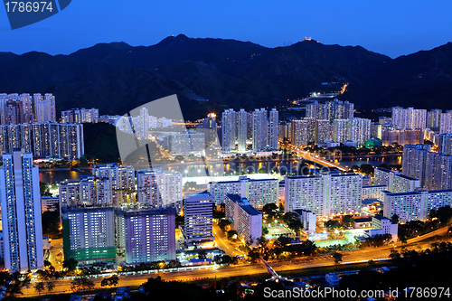 Image of Hong Kong crowded urban