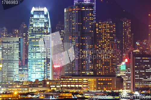 Image of Hong Kong cityscape at night