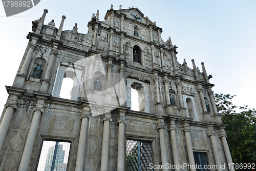 Image of ruins of St. Paul's Cathedral in Macao