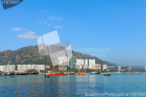 Image of typhoon shelter in Hong Kong, Tuen Mun