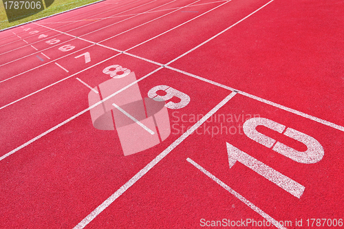 Image of sport running track