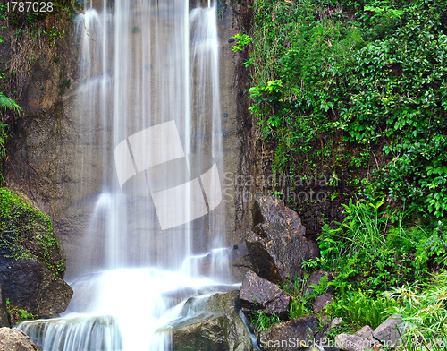 Image of waterfall in park