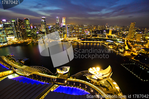 Image of Singapore at night