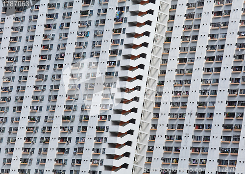 Image of public apartment block in Hong Kong