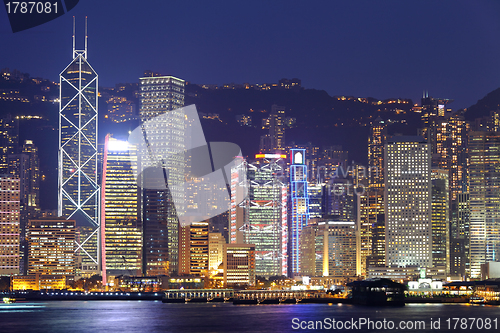 Image of Hong Kong cityscape at night