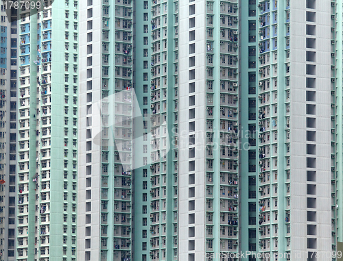 Image of public apartment block in Hong Kong