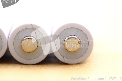 Image of old batteries close up