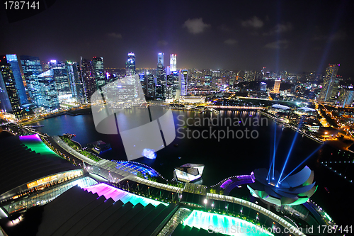 Image of Singapore at night