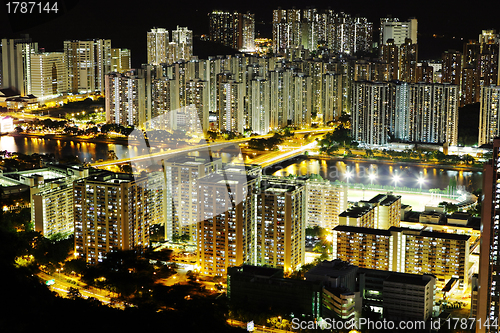 Image of Hong Kong crowded urban