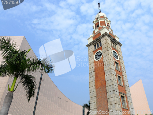 Image of clock tower in Tsim Sha Tsui , Hong Kong