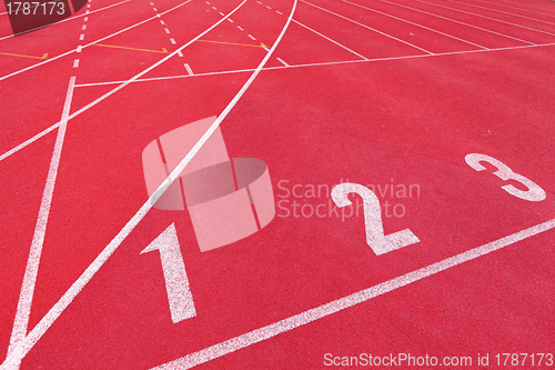 Image of lanes of running track