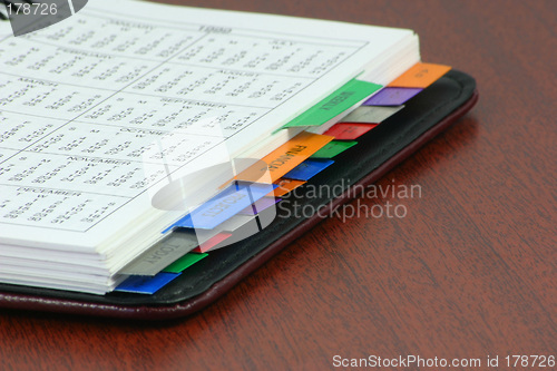Image of personal organizer book