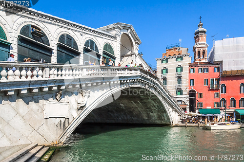Image of Rialto bridge Venice Italy